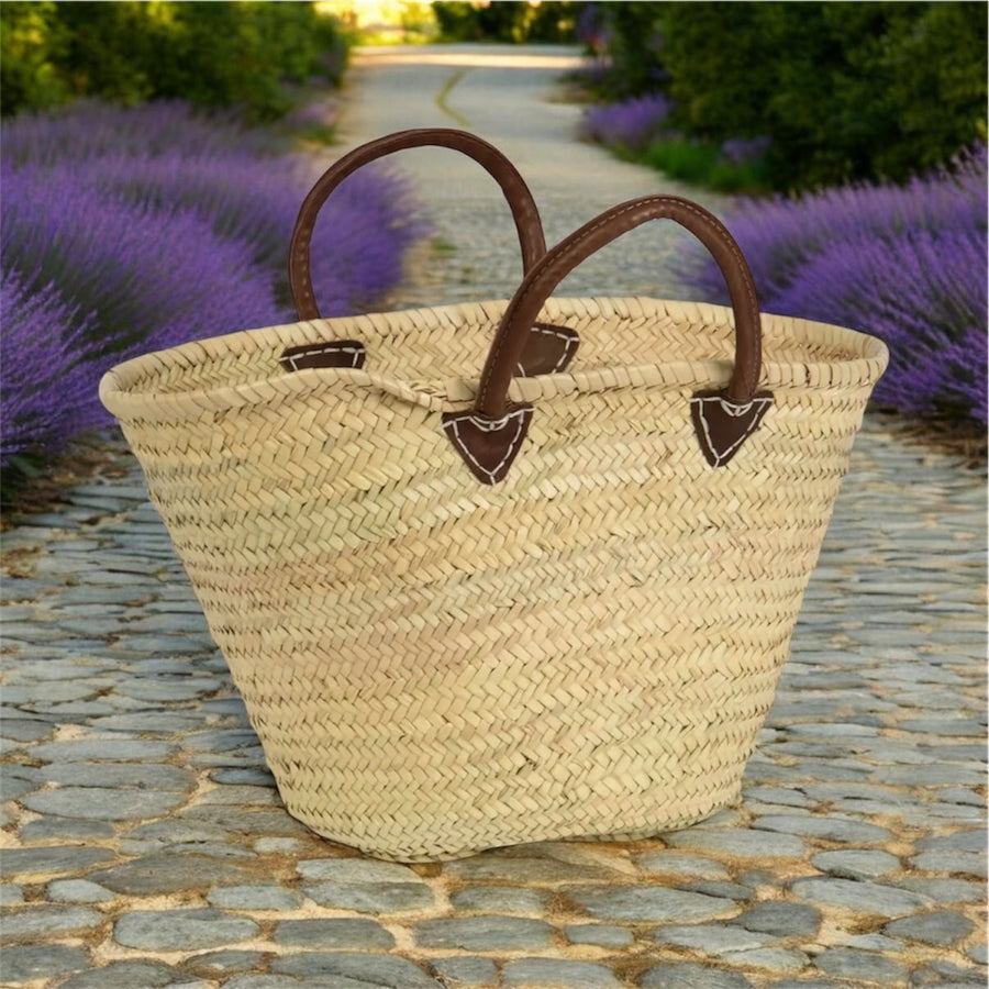 French Style Straw Bag w/handle