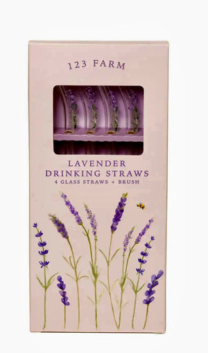 Lavender Drinking Straws