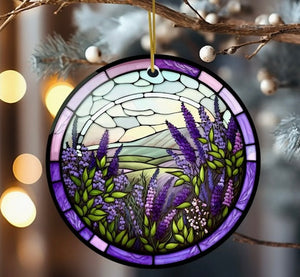 Lavender / Floral Ornaments