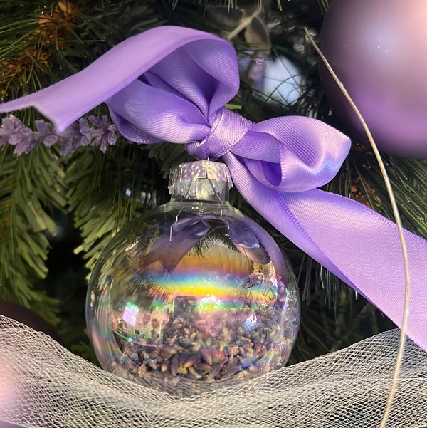 Lavender Inside Ball Ornament
